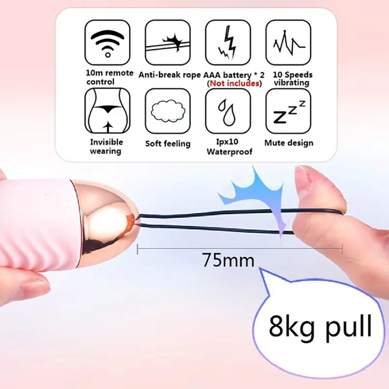 Wireless Jump Egg Vibrator Adult Sex Toys With Wireless Remote Control Waterproof Egg Vibrating Body Massager 6