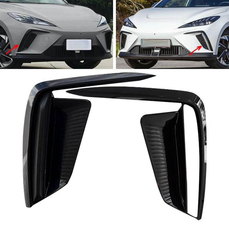 

For SAIC MG Mulan MG4 2022 2023 Front Bumper Fog Light Lamp Frame Daytime Running Light Frame Cover Shell Foglight Frame
