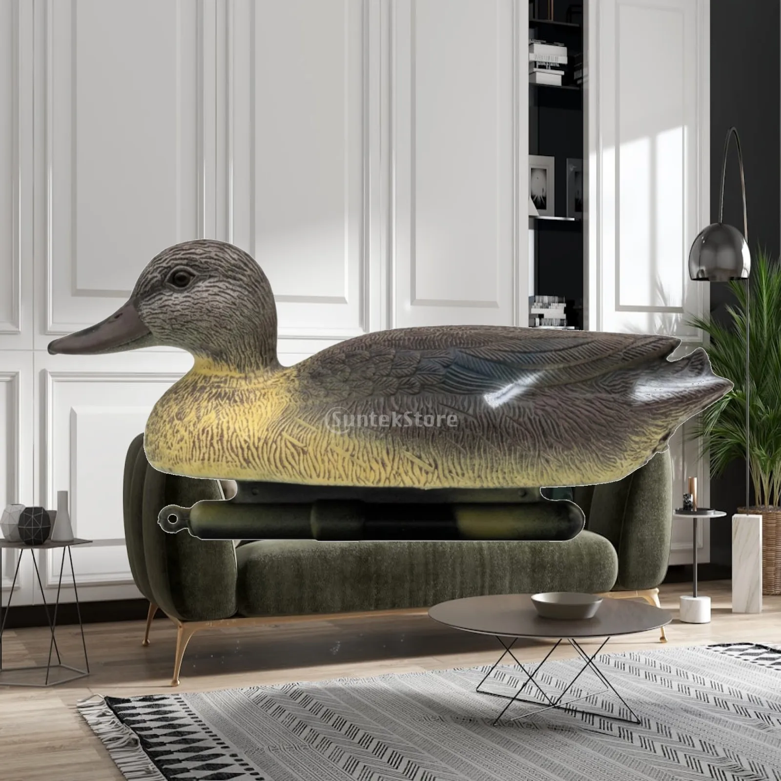 Duck Figurine Realistic Bird Figurine Weatherproof for Courtyard, Gardeners
