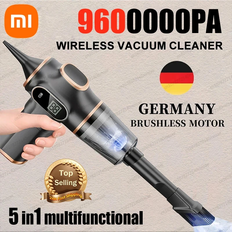 Xiaomi-Aspirador sem fio, 9500000Pa, 5 em 1, Portátil, Original, Portátil, Carro, Eletrodomésticos, Automóvel, Novo