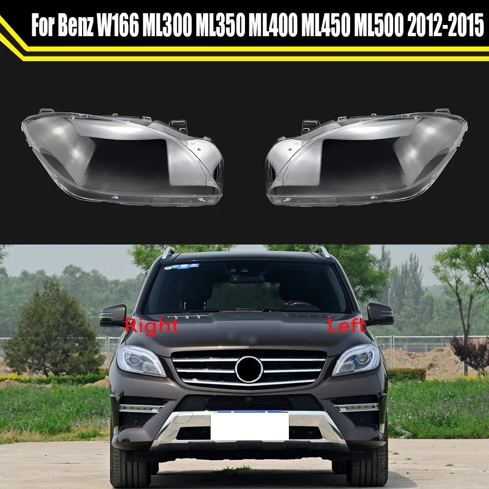 

Car Front Headlight Cover Glass Lamp Caps Lampshade Lens Shell For Mercedes-Benz W166 ML300 ML350 ML400 ML450 ML500 2012~2015