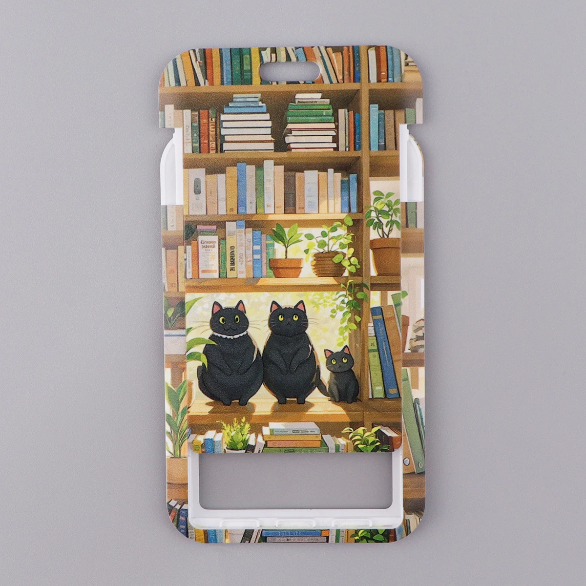 Book and Black Cats Lanyard Card Holder Neck Strap for key ID Card Cellphone Straps Badge DIY Hanging Rope Phone Accessories