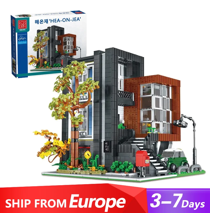 Creative Modular Buildings Expert MOC 10205 Korean Style HEA-ON-JEA Villa Modular Model 3294PCS Building Blocks Brick Toys Gift