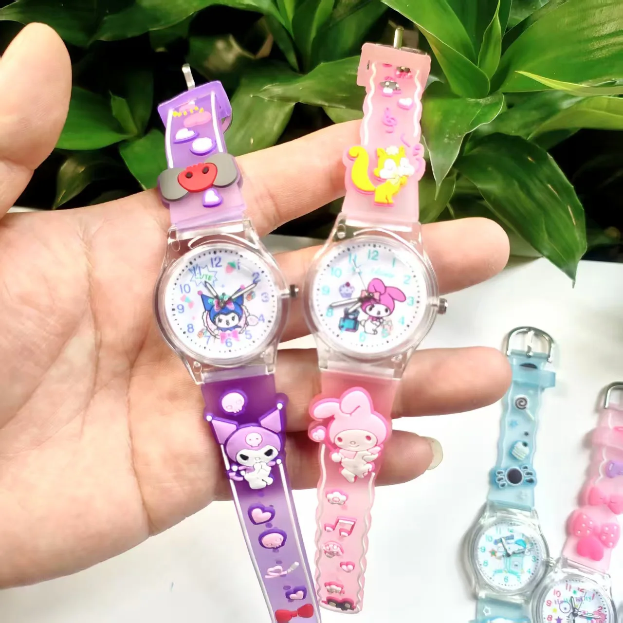 Sanrio Watch Hello Kitty children Watches Printed Cartoon Cute Primary Student Watch Female Girl Silicone Quartz Watch festival