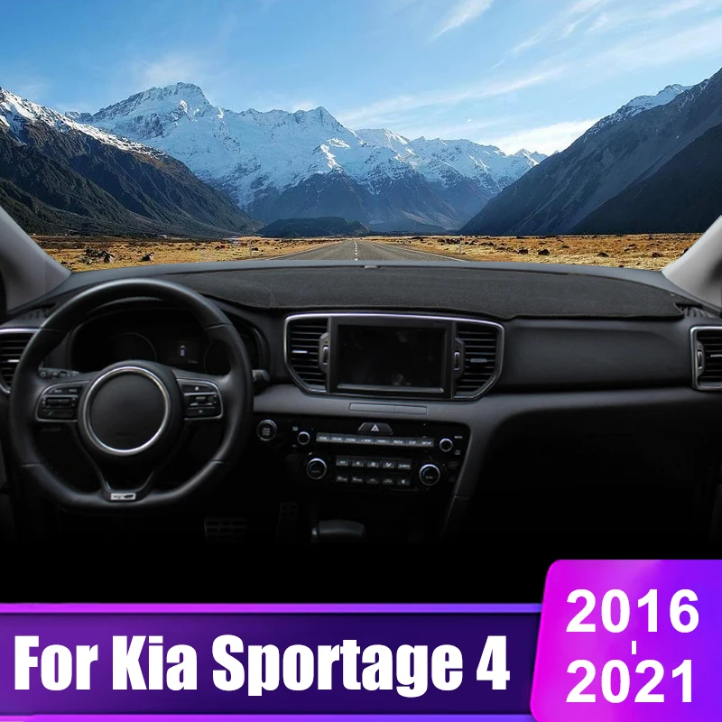 

For Kia Sportage 4 QL 2016 2017 2018 2019 2020 2021 Car Dashboard Cover Instrument Desk Sun Shade Mat Non-slip Pad Accessories