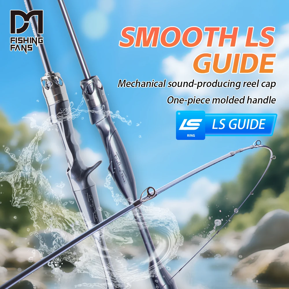 

FISHINGFANS XS 5'2'' 5'6'' 6'LIGHT LS GUIDE UL ULTRALIGHT POWER 1-7g CARBON SOLID TIP SPINNING TAPERED HANDLE FISHING ROD