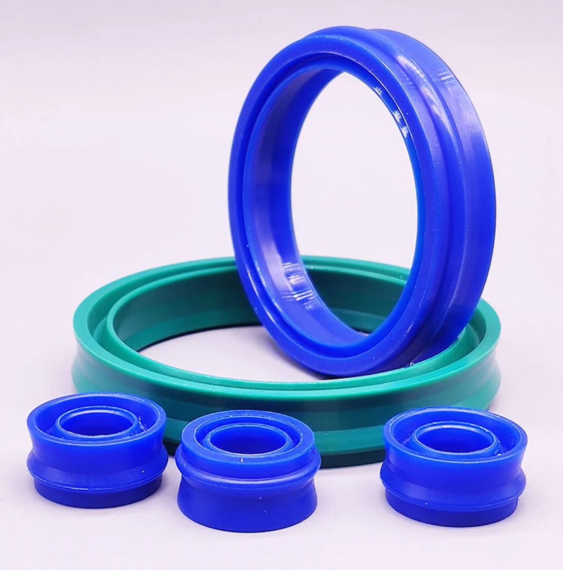 EU Type Seal Ring Blue/Green Hydraulic Cylinder Piston Rod Bidirectional Gasket Dual Purpose Air Seal Oil Seal Washer