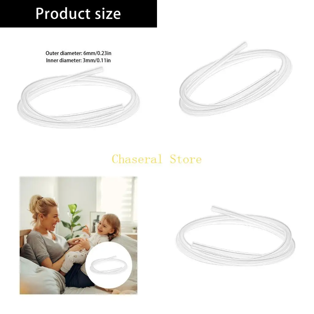 E7CE Reusable Washable Silicone Lactation Hose Flexible Durable Tube for Daily Use