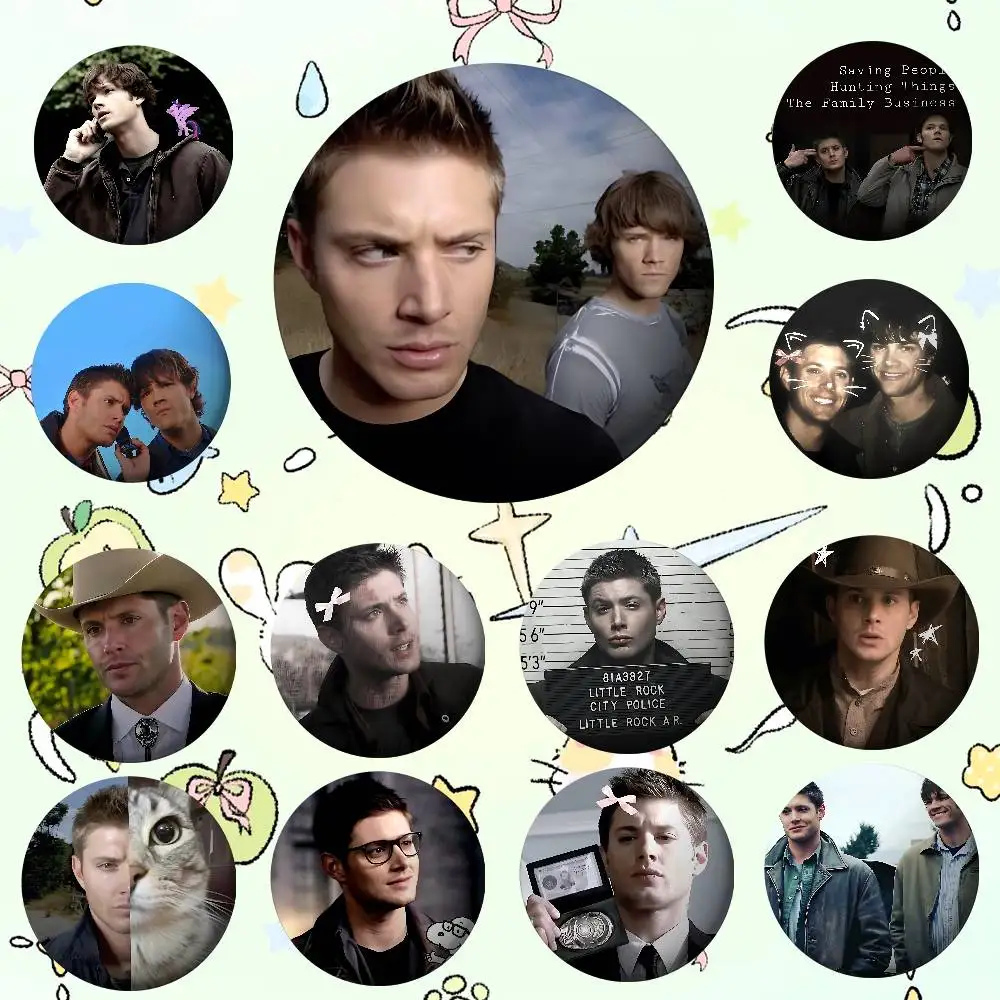 

TV S-Supernatural Badges Cartoon Lapel Pins Breastpin Badge Fans' Trinkets Presents People Backpack Adornments Jewelry Bits
