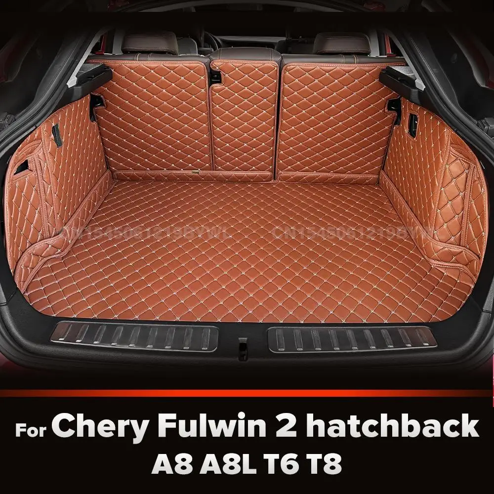 

For Chery Fulwin 2 hatchback 、A8 A8L T6 T8 Auto Full Coverage Trunk Mat Car Protective Pad Cargo Liner Interior Accessories