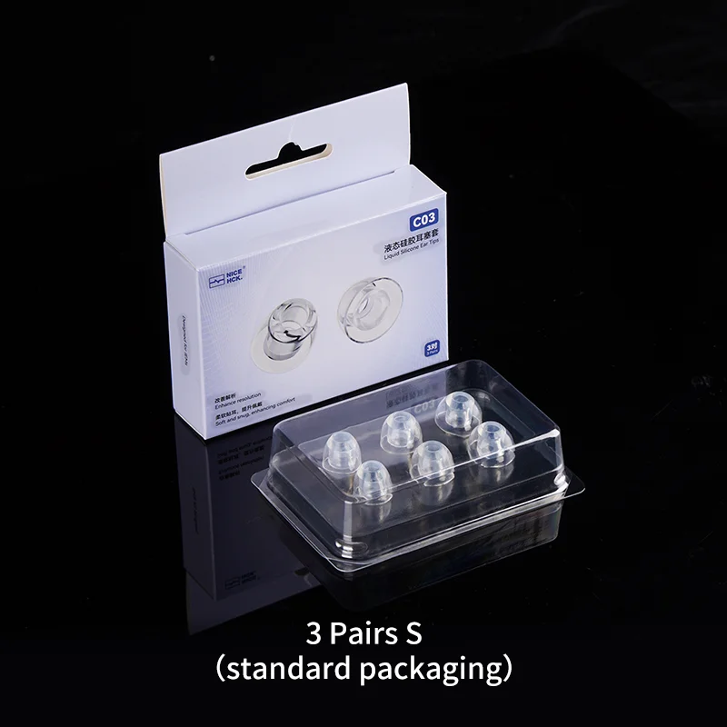 NICEHCK C03 Klare Flüssigsilikon-Ohrstöpsel, geräuschisolierend, weicher Kopfhörer, IEMS-Zubehör für NX8 Himalaya Davinci EW200 Que DB2 3