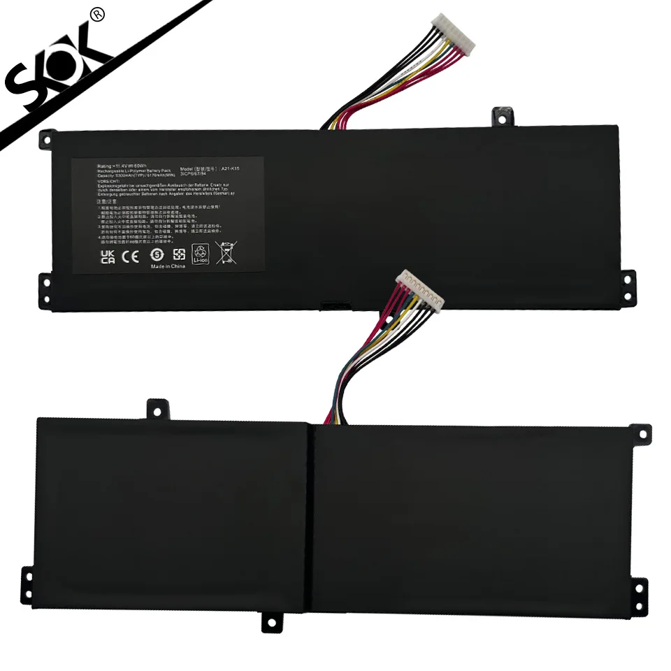 جديد A21-K15 بطارية الكمبيوتر المحمول ل Getac Machenike F117-V65 F117-V VA VB VD VC VR26 VG65T G15G أكويا K15 PC6OK 11.4V 61WH