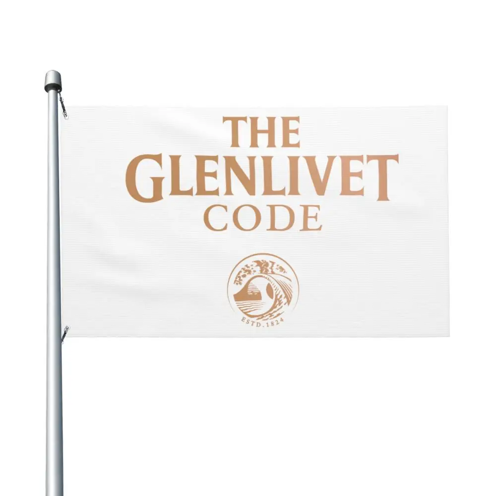 Nueva bandera de doble cara Glenlivet, bandera de brisa, bandera de jardín, bandera decorativa, pancarta de fiesta, 3x5 pies (90x150cm)