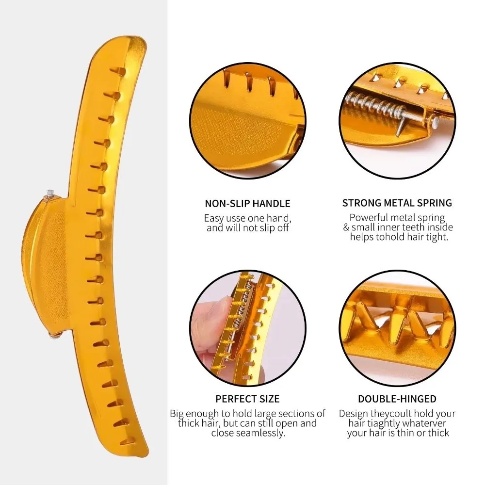 6Pcs New Durable Hairdressing Hair Clip Lightweight Aluminum Alloy Wave Hair Clips Hair Fixed Hairclips Women