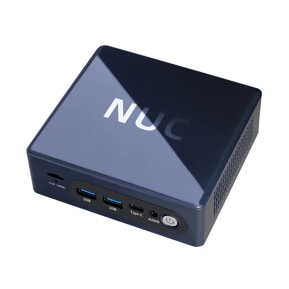 NUC كمبيوتر صغير N100 N200 ويندوز 10/11 I3 I5 8GB RAM USB3.0 Type-C 4K Dual HD-MI جيب محمول سطح المكتب الكمبيوتر الصناعي الولايات المتحدة/CN المقابس