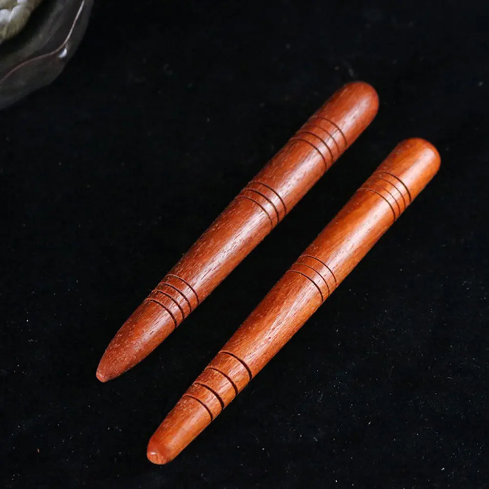 4Pcs Wooden Acupressure Pen Massage Stick for Full Body Self-Massage Portable Compact Acupoint Care Tool Skin Friendly Smooth