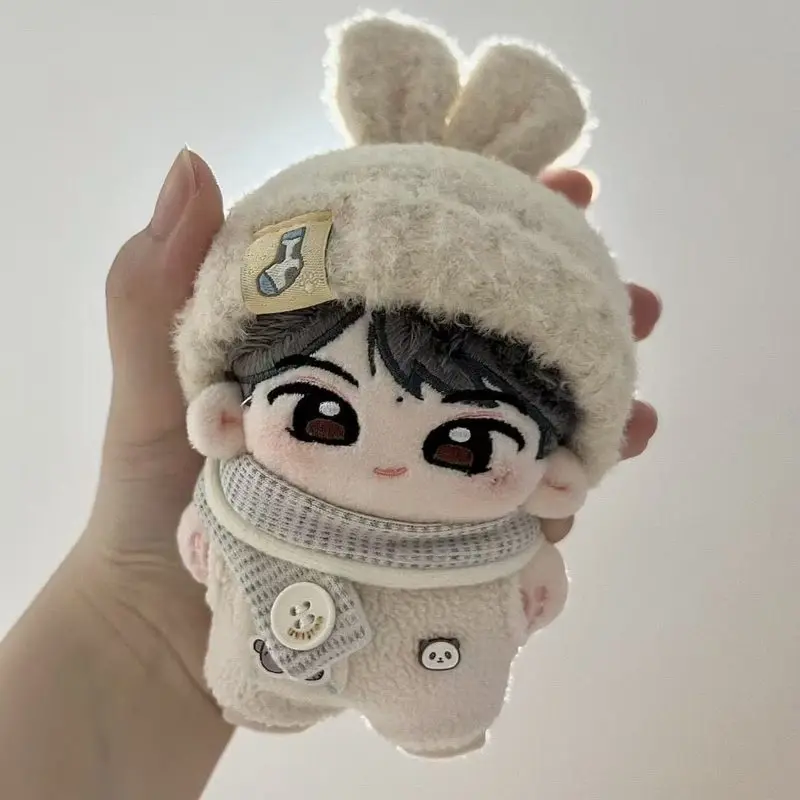 Vêtements en coton pour bébé lapin blanc laitier Labubu Mini V4.0, 10 cm, lait frais, carotte, vêtements pour bébé, costume mignon pour bébé