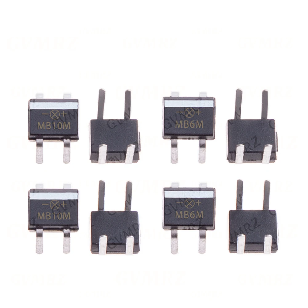 10/20/100pcs DB104 DB107 DB207 MB6M MB10M MB6 MB10 DIP 0.5A 600V Single Phases Diode Rectifier Bridge  MB6 MB10