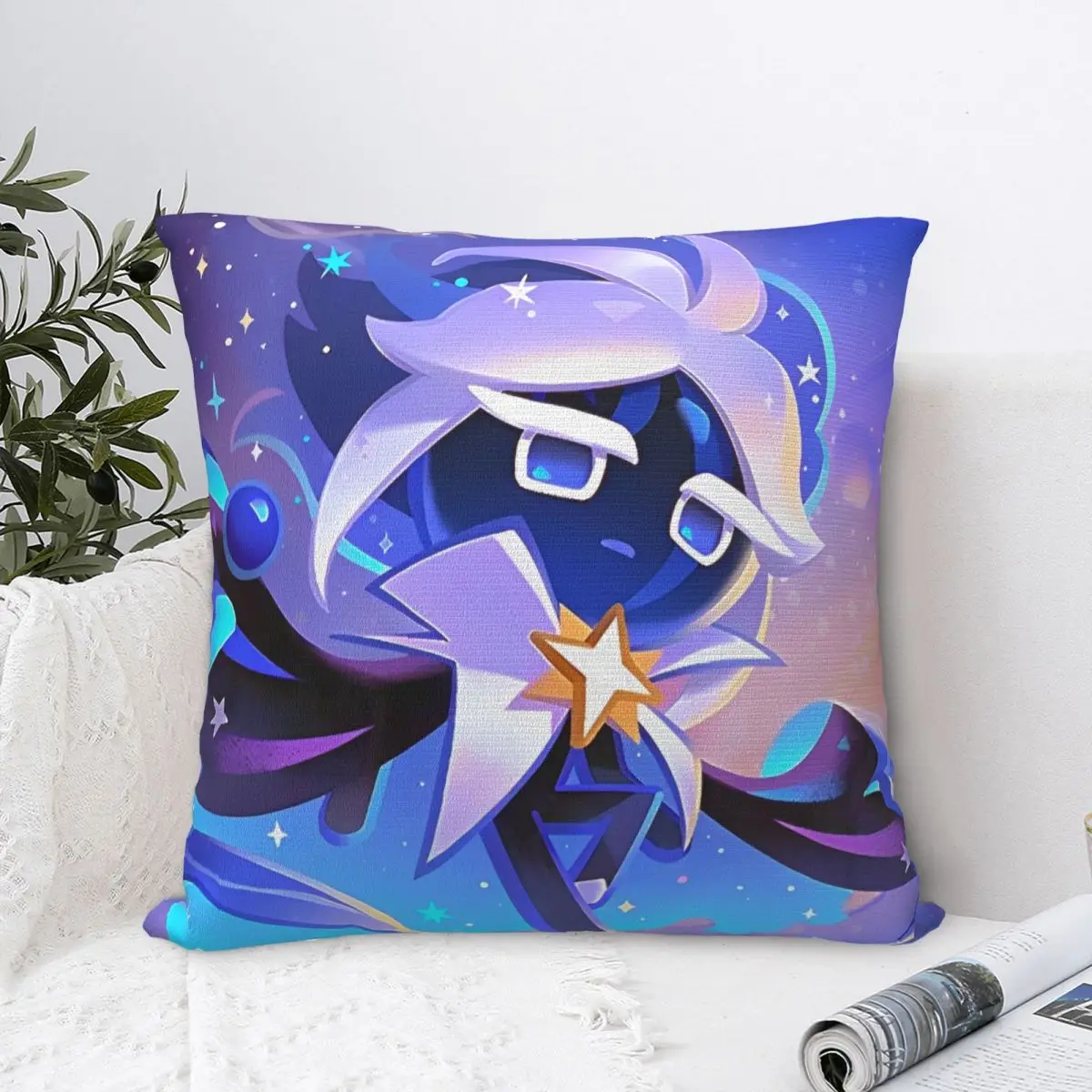 Stardust Cookie Square Pillow Case Cookie Run Kingdom Cushion Cover Funny Zipper Decorative Pillowcover for Home 18