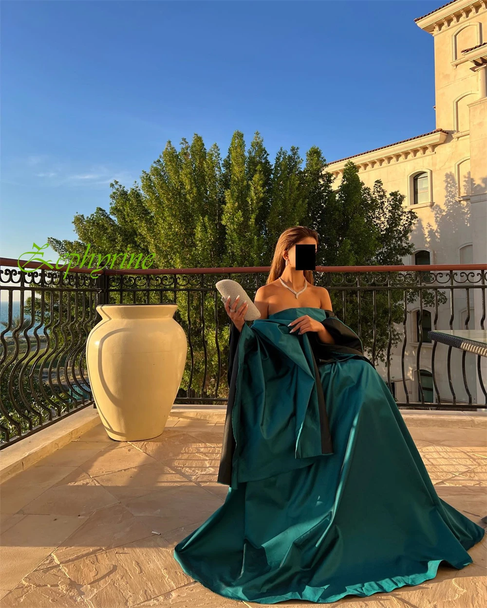 Personalizado cetim sem alças xale a linha vestido de noite até o chão requintado vestidos de baile moda ocasião especial vestidos