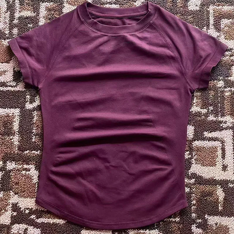 Impact Dames Top met korte mouwen Naadloos yoga-trikot Kleding Dames Gym T-shirts Workout Running Shirts Fitness Sportvest - afbeelding 2