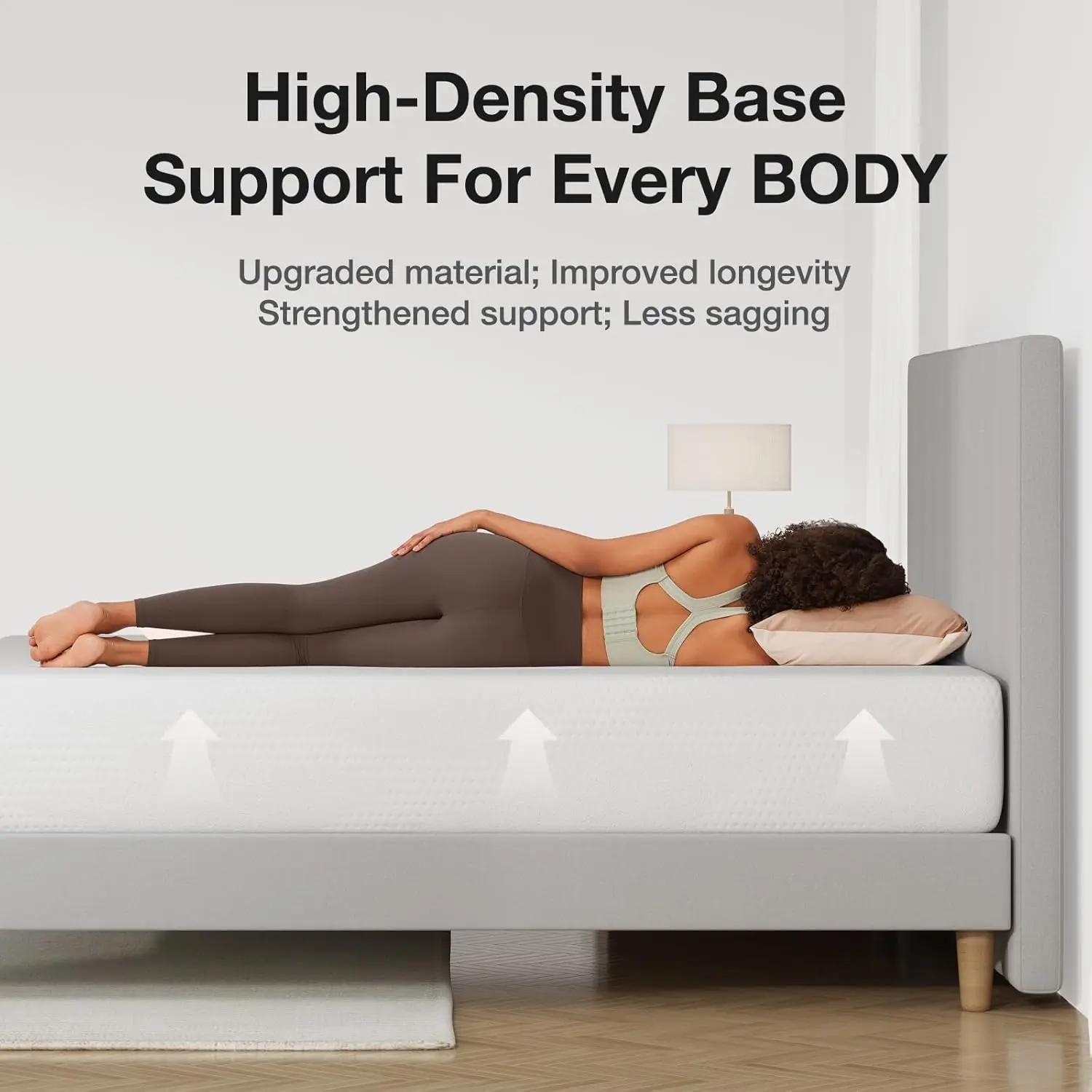 مرتبة كاملة مقاس 10 بوصة مرتبة كاملة الحجم مع رغوة الذاكرة الجل للنوم الليلي البارد وتخفيف الضغط وعزل الحركة CertiPUR-US