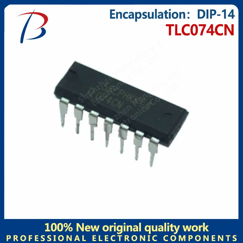 

10PCS TLC074CN package DIP-14 operational amplifier chip