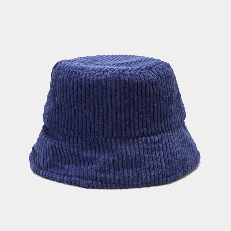 Spring Autumn Corduroy Bucket Hat Solid Color Women Men Fisherman Hat Hip Hip Cap Foldable Bob Cheapu Panama Fishing Cap