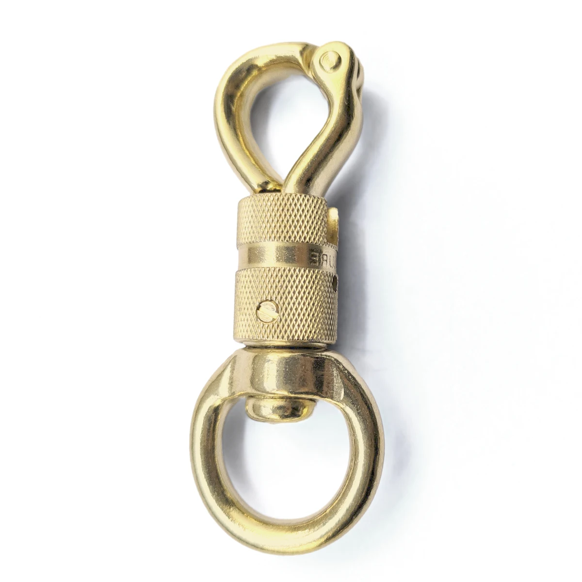 1piece Solid Brass Heavy Duty Swivel Eye Snap Hook Horse Gear leather craft dog pet neck belt strap hook buckle high quality