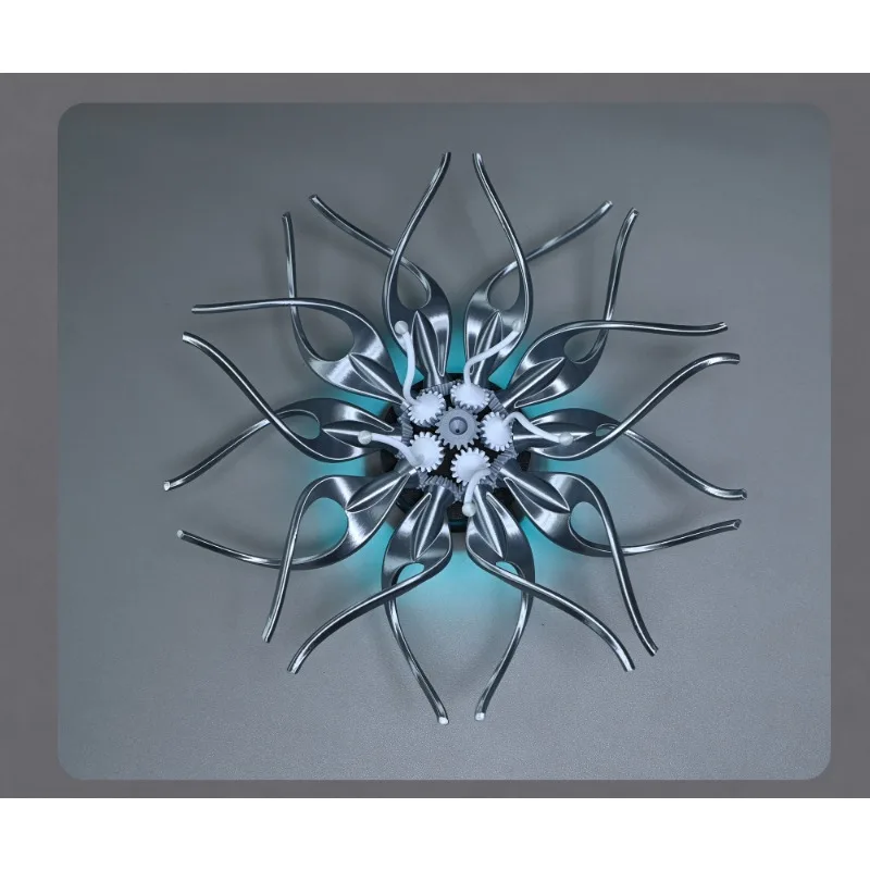 Steampunk Metal Mechanical Flower 3D DIY Assembly Model Gear Craft Desktop Decor Ornament