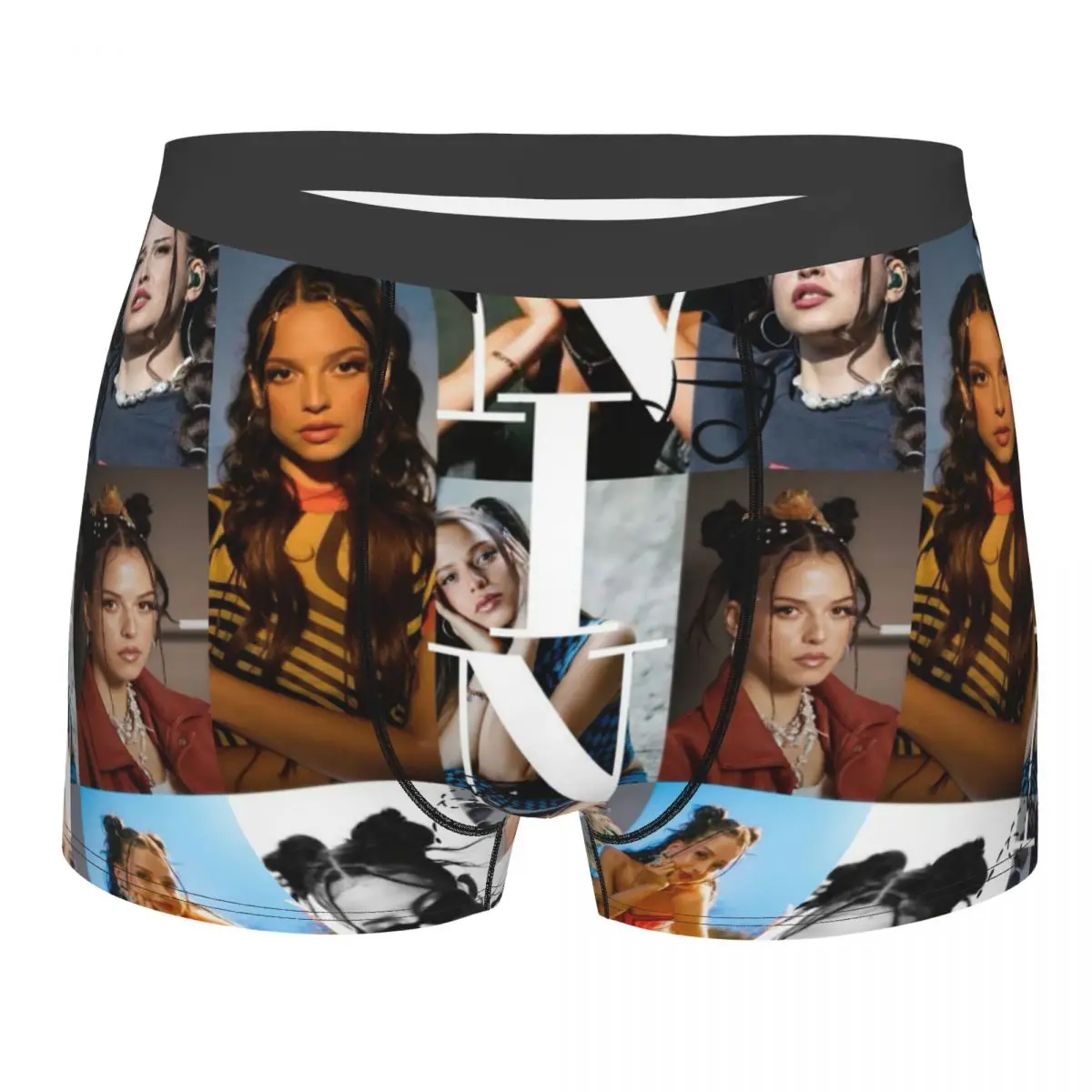 Male Fashion German Singer Nina Chubas Underwear Boxer Briefs Men Stretch Shorts Underpants
