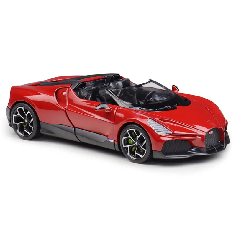 WELLY 1:24 Bugatti W16 Mistral Roadster Hypercar Alloy Die-Cast Model, Officially Licensed Collector's Edition view 5