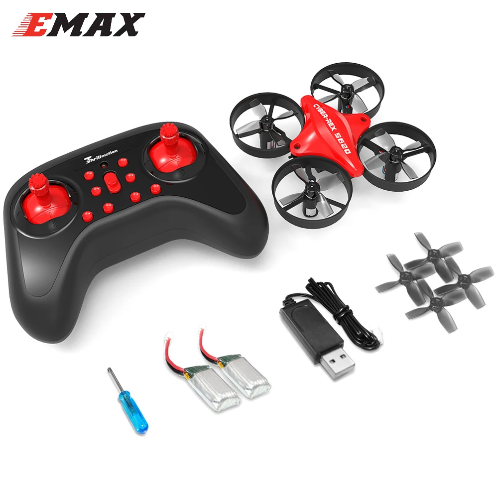 

Emax ThrillMotion CYBER-REX S620 1S 3.7V Mini Performance Drone Quadcopter 360 Flip/ Altitude Hold For Beginners Gift Toys