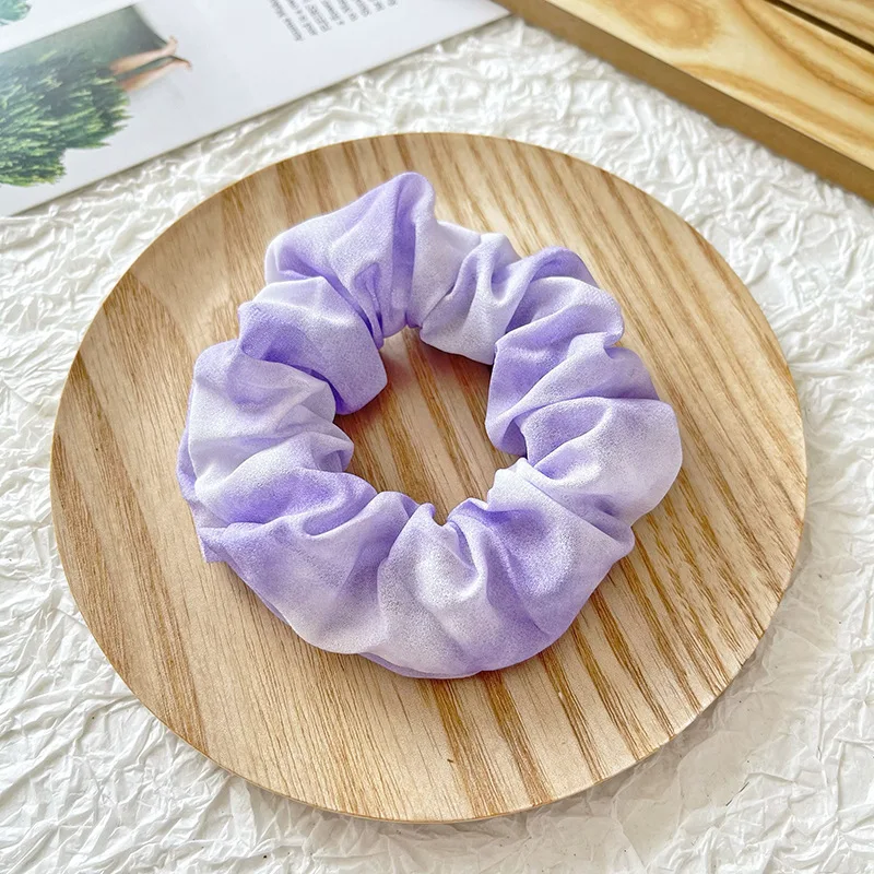 Trendy Grape Color Scrunchie Pack 7pcs/pack Women Cute Hair Accessories Girls Purple Series Scrunchies Set Wholesale Hair Bands