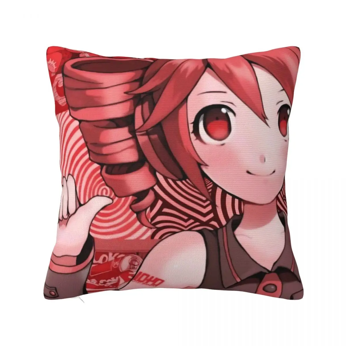 Kasane Teto Pillowcase Polyester Cushion Cover Decorative Anime Vtuber Throw Pillow Case Cover Bed Zipper 40*40cm