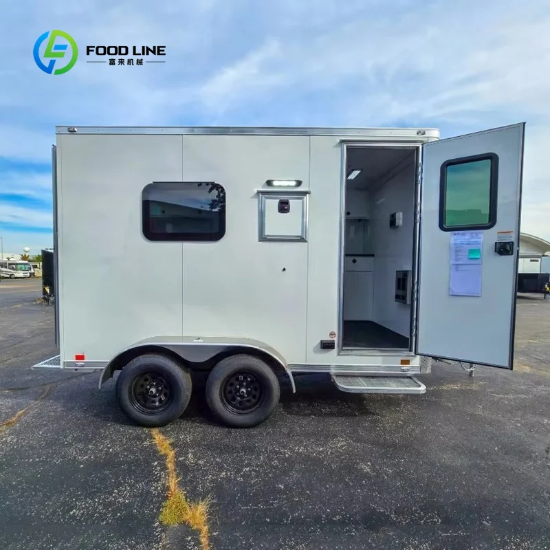 Customized Small Prefab Office Trailer Construction Site Office Trailer Outside Emergency Office Pod