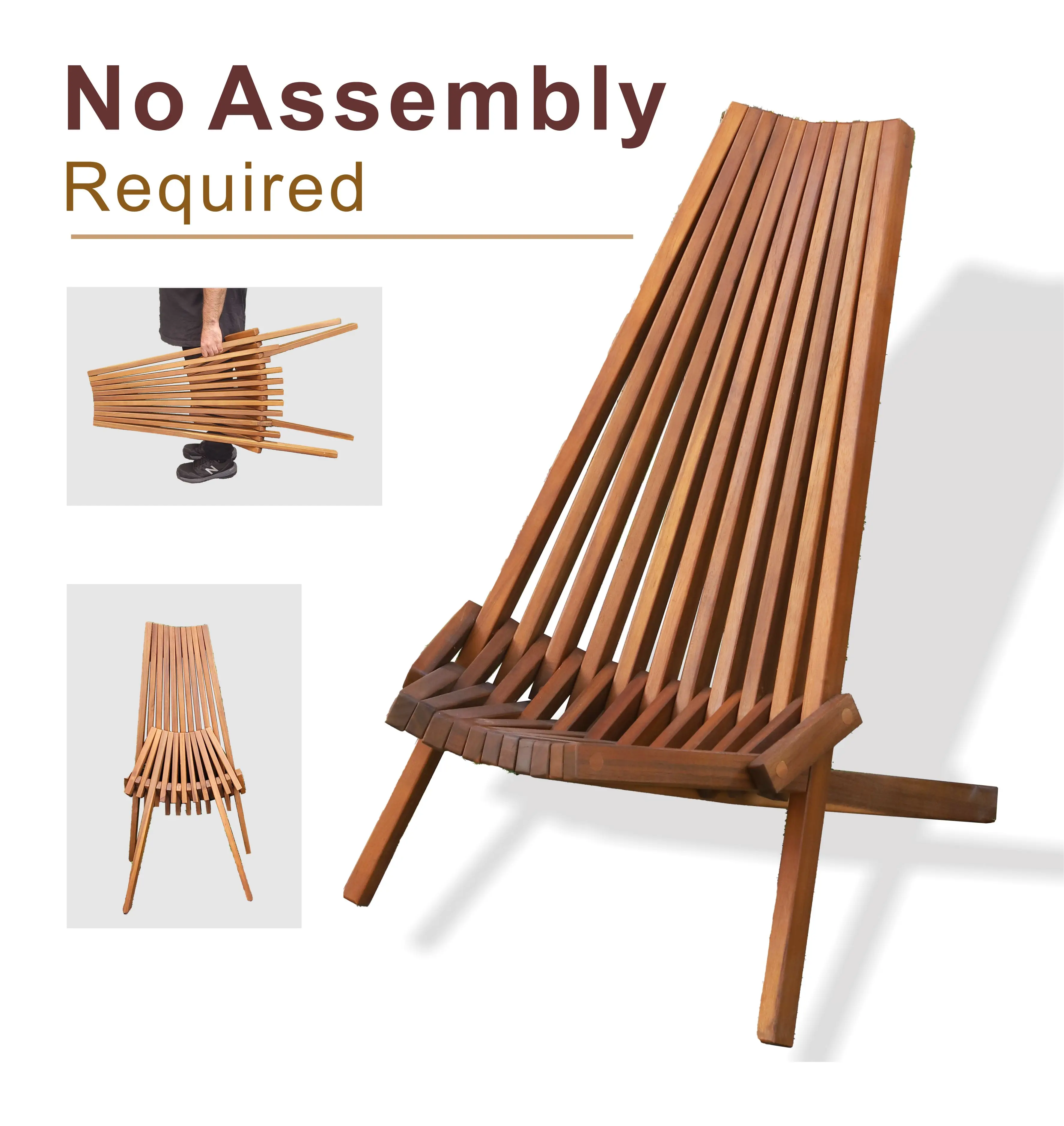 Silla Plegable de Madera de Ac - Outdoor Furniture Oil Teak reseña y precio