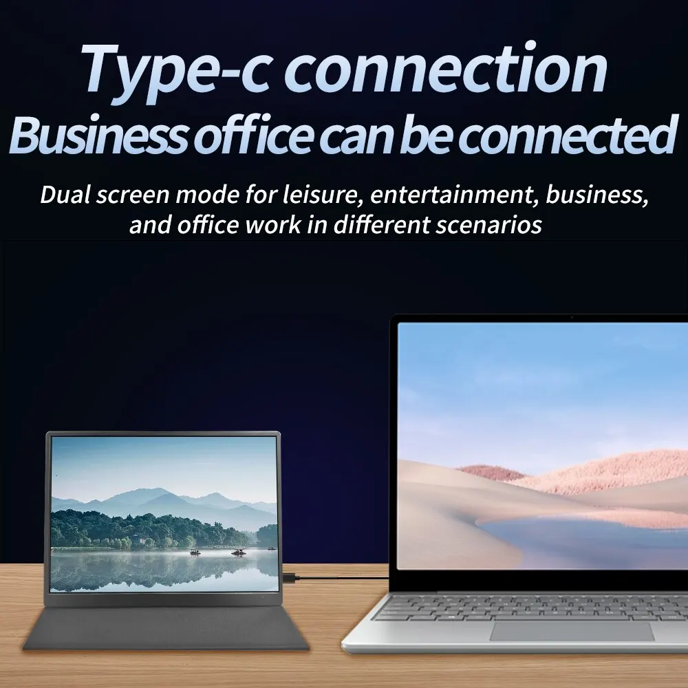 MUCAI 10.5 Inch 1280P Ultra Portable Monitor 16:10 IPS 60Hz Game Screen 100% SRGB 420Cd/m ² Laptop Mac Xbox PS4/5 Switch Display image 6
