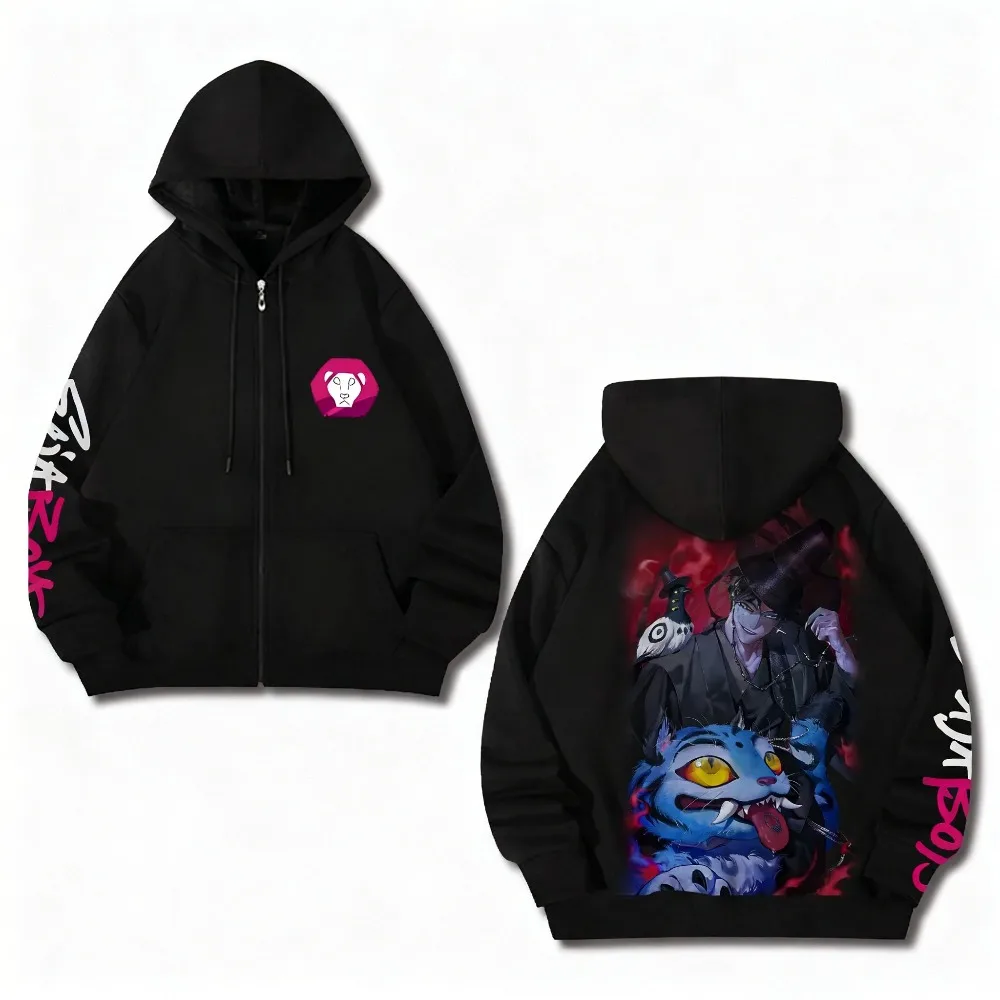 

KPop Demon Hunters Men's and Women's Hoodie Zipper Coat Sweater Jinu Saja Boys Spring Hip-hop Loose Long-sleeved Jacket