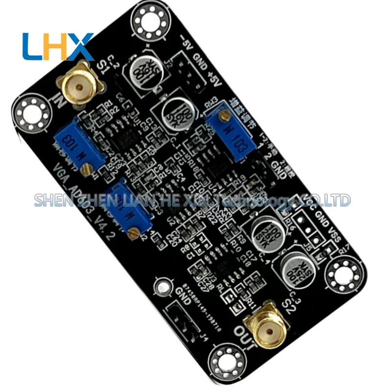 AD603 Voltage-controlled VCA gain amplifier module -20 to 60dB gain can be manually or externally controlled by DA new in stock