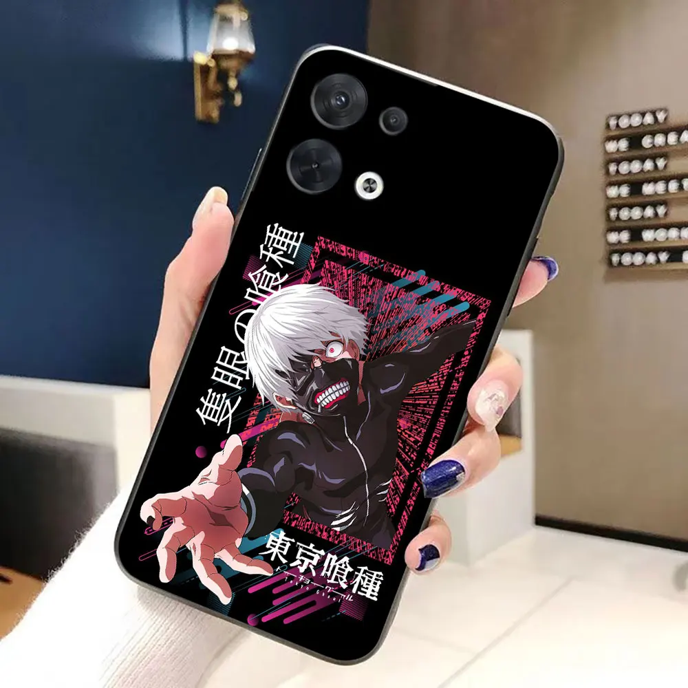 طوكيو g-الغول Kaneki كين مخصص صور جراب هاتف ل ممن لهم رينو 13 13F 12 11 11F 10 8 8T 7 7Z 6 6Z 5 5F 4F 4 F29 غطاء من السيليكون