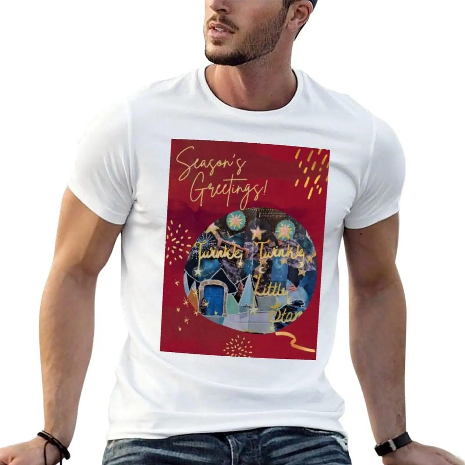 Seasons Greetings Twinkle Twinkle T-Shirt fashion shirts Louboutins Men's t shirts