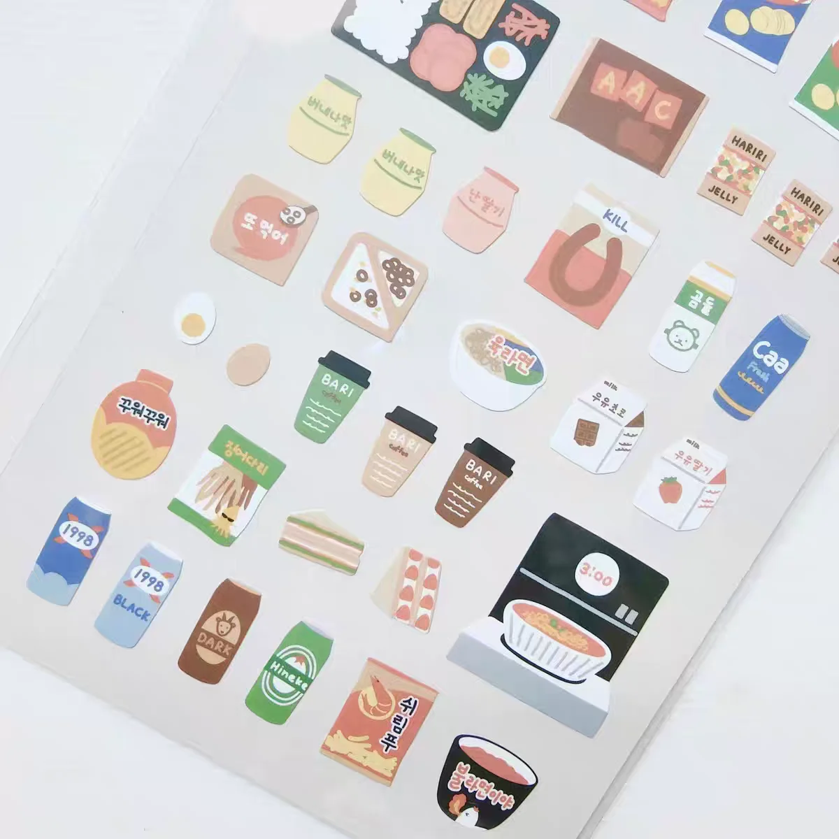 Korean Import Suatelier Convenience Store Food Paper Stickers Scrapbooking Diy Journaling Diary Stationery Sticker Decor School