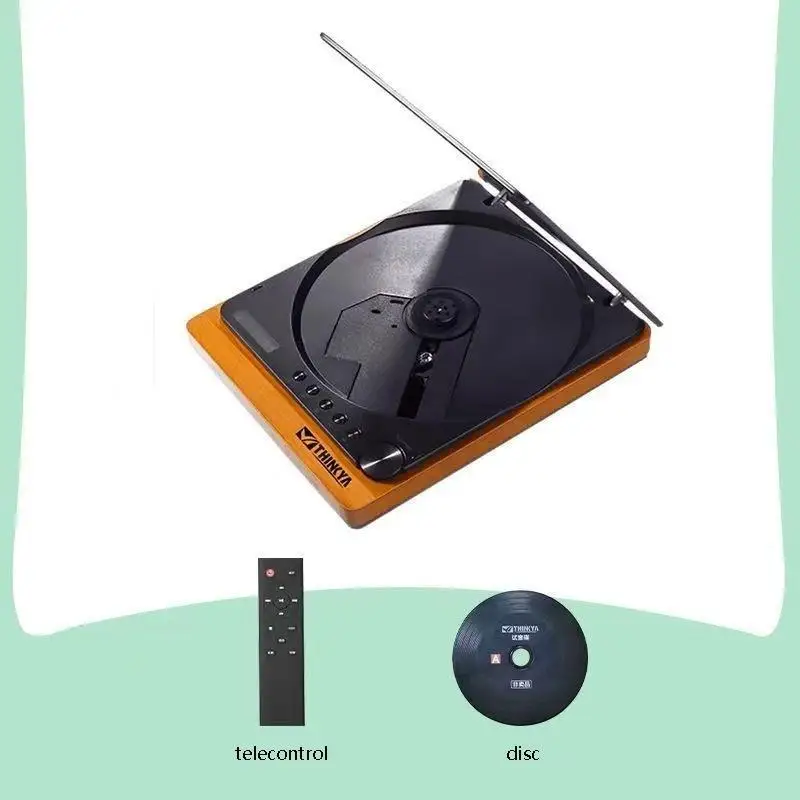 New Wooden HIFI CD Player Bluetooth 5.1 Digital Optical Output USB Lossless Playback Wooden CD Music Player Infrared Remote