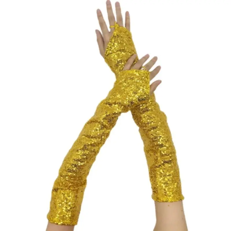 

652F 2pcs Masquerades Party Gloves Fashionable Mittens Durability Comfortable Mittens for Night Sports and Adventure