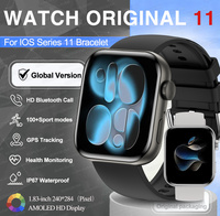 Global Version IOS Original Series Watch S11 Bracelet HD AMOLED Display Smartwatch Call GPS Waterproof Sports Watches Men Woman
