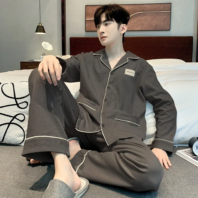 

Мужская одежда Домашняя одежда Мужские пижамы Мужские комплекты снаряжение для душа Осенняя одежда Комплект спортивной одежды Костюм для сауны для отдыха Y2K Брюки оптом