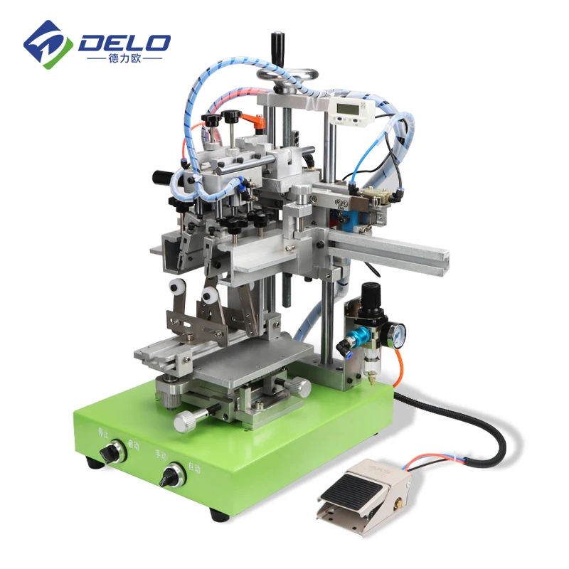 

Automatic Single Color Cylindrical Cup Bottle Printer Semi-Automatic Paper Cups Cylindrical Screen Printing Machine