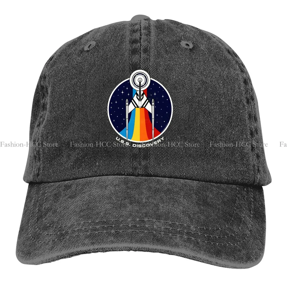 SSSSSta Trrekkkkk Multicolor Hat Peaked Women's Cap Discovery Ship Circle Portrait Personalized Visor Protection Hats