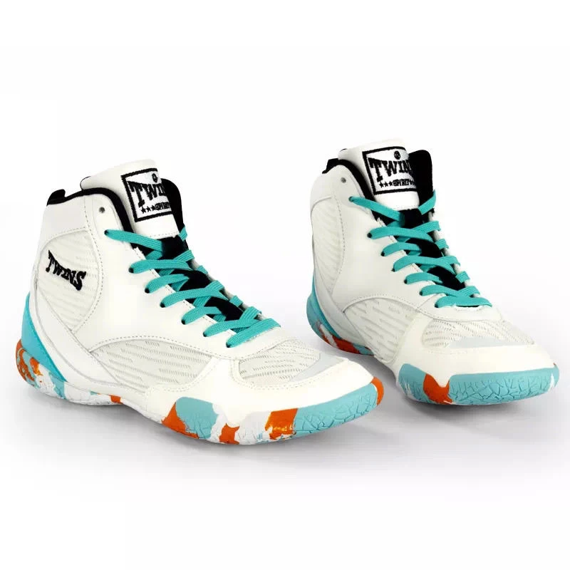 Professional Wrestling Shoes Boxing Fighting Leather Sports Shoes Indoor Soft Sole Training Competition Sports Boots